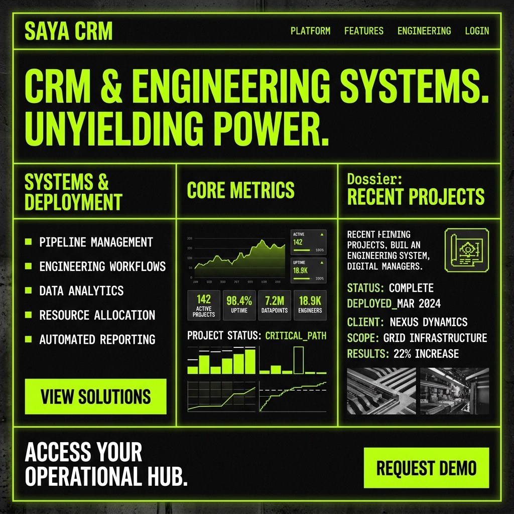 Saya CRM Software